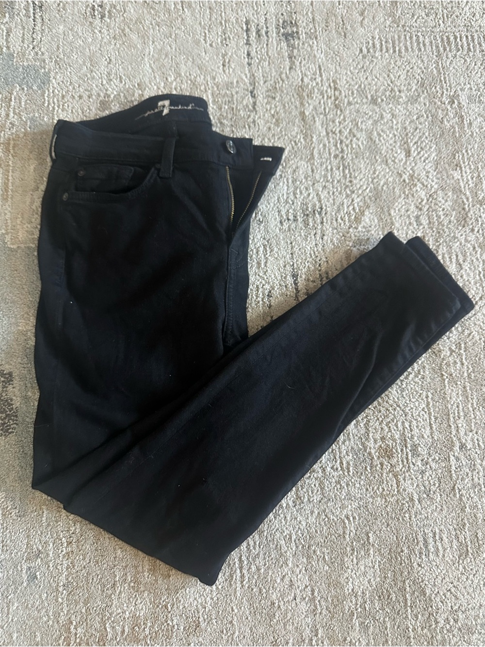 7 For All Mankind Black Women’s Skinny Jeans